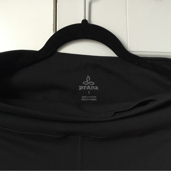 Praha- women black leggings with multi color bottom strips - Picture 2 of 6